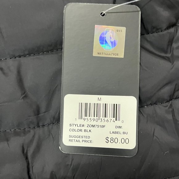 NWT NBA net dry hooded basketball Jacket puffer full zipup black bomber zom7510f - Picture 5 of 9